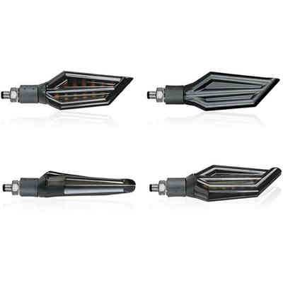 Sifam Coppia frecce Moto LED Triangolare Corto Nero