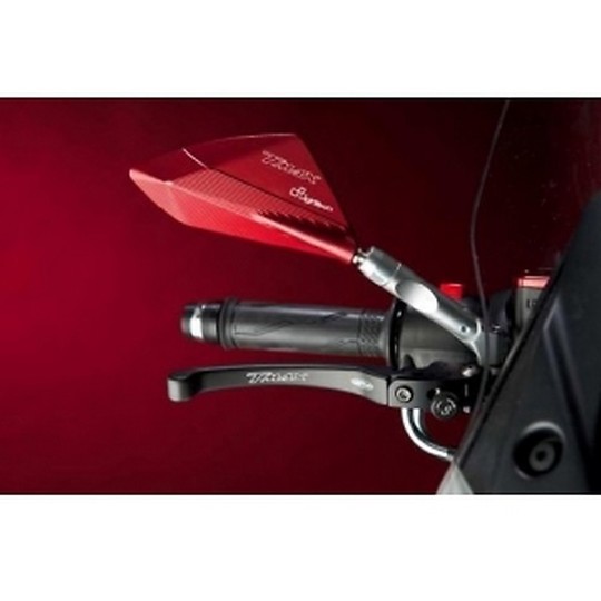 Coppia di Specchietti in Alluminio LighTech SPEAL015 per Yamaha T-MAX 530-500 Rosso