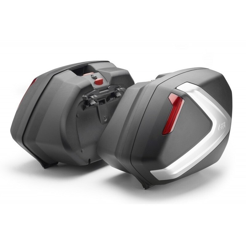 Coppia di Valigie Laterali V37N Monokey Side 37 Lt. Ner taglia un