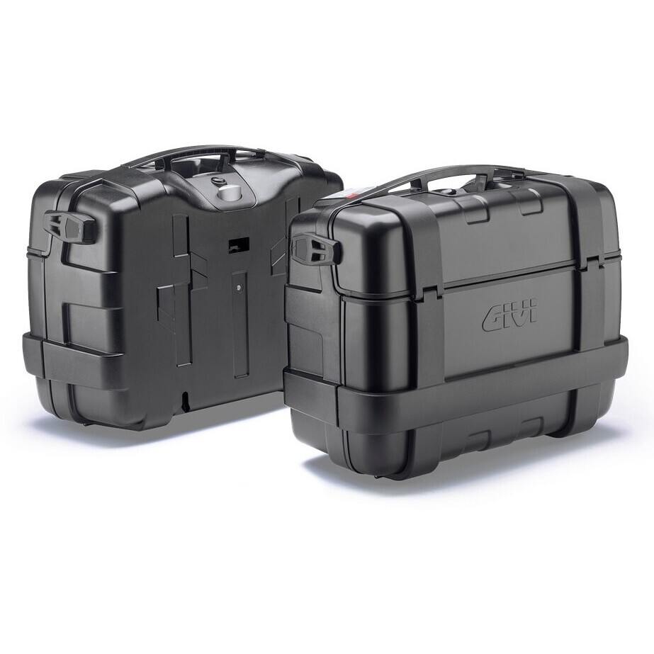 Coppia Di Valigie Laterali Monokey Givi TRK33B Black Line Trekker 33 Litri
