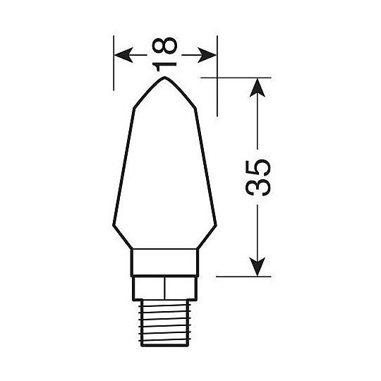 Coppia Indicatori Moto Multi-Led Lampa Micro a Led 12 V