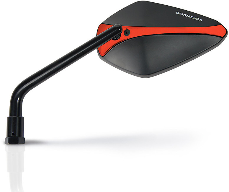 COPPIA SPECCHIETTI RETROVISORI RACE//ROSSO BARRACUDA MOTO UINIVERSALI