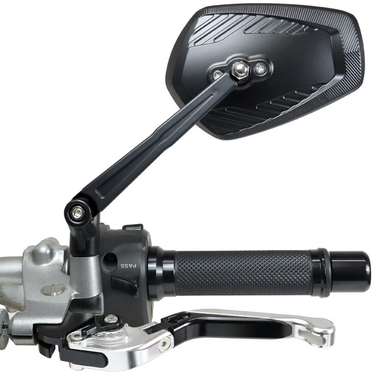 Specchietti Regolabili Per Moto Specchietti Retrovisori Per Moto E Scooter - Coppia, Corpo In Metallo, Montaggio Sinistro E Destro, A-PRO Coppia Specchietti A-pro Moto - Foto 6