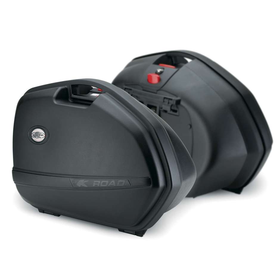 Coppia Valigie Laterali Moto Rigide Kappa K33N Monokey Side Nero