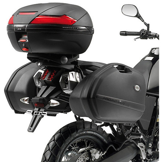 Coppia Valigie Laterali Moto Rigide Kappa K33N Monokey Side Nero