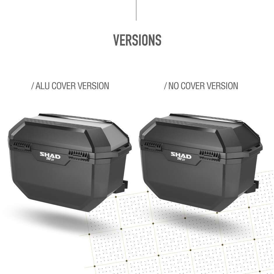 Coppia Valigie Laterali Moto Shad TR27 No Cover - 4P / 3P System