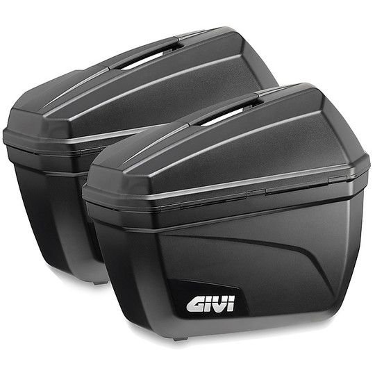 Coppia Valigie Moto Laterali Givi E22 Monokey System 22 Lt Black Line