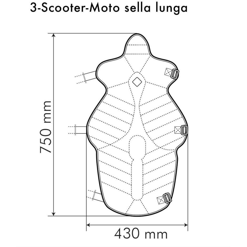 Coprisella Moto in rete Ereo 3d Tucano Urbano COOL FRESH SEAT COVER 326-3 Nero