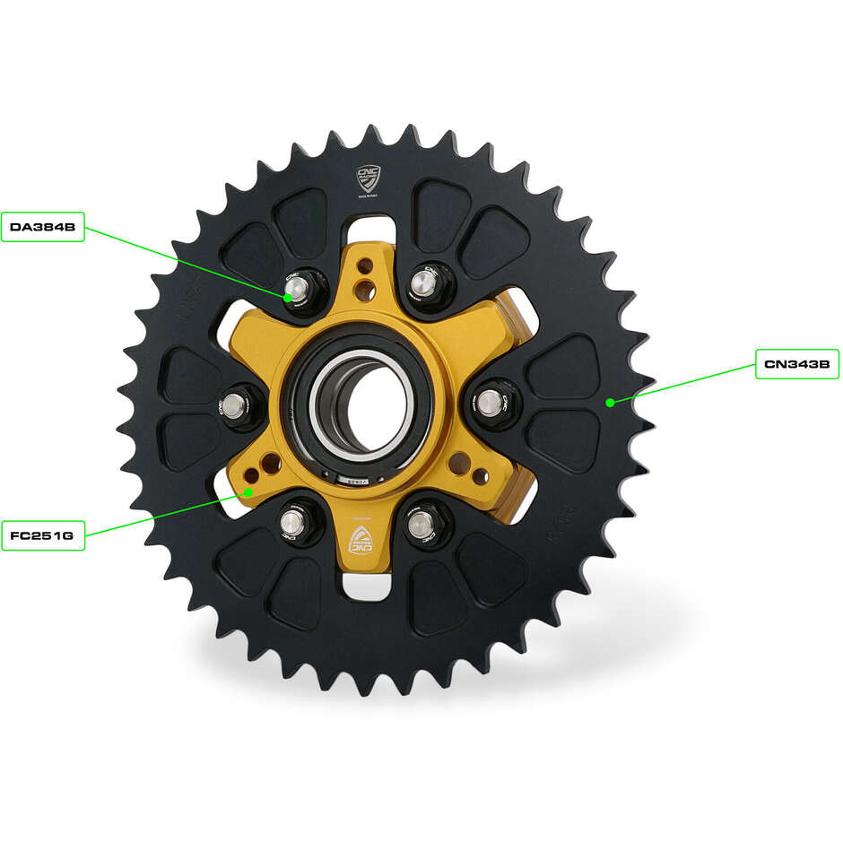 Corona Z43 P525 Ducati CNC Racing CN343 Nero