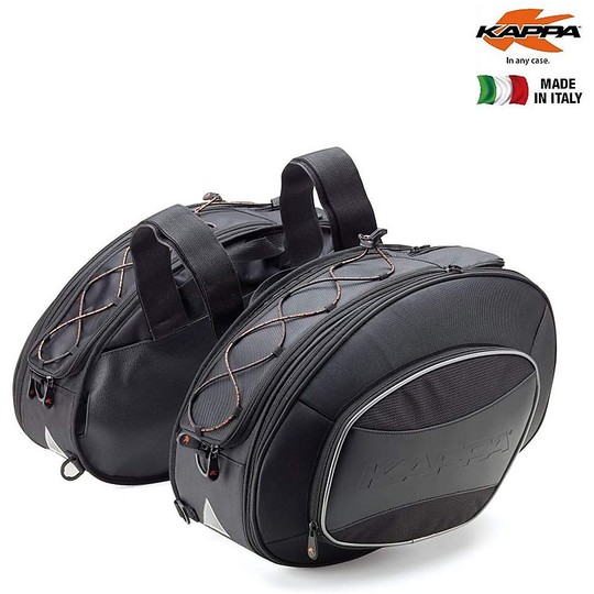 Couple Bags Moto Side In Tssuto Kappa LH310 17-30 Liters