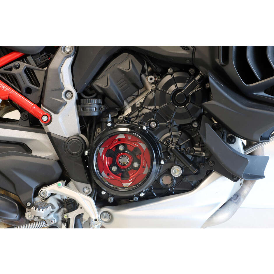 Couvercle d'embrayage transparent CAB02 - Kit de conversion Ducati Multistrada V4 - Diavel V4 CNC Racing Black