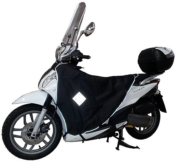 Couvre-jambes Thermique Tucano Urbano Pour Honda PCX 125 (2014) - Imperméable, Fourrure Interne, Système Anti-enroulement Gonflable
