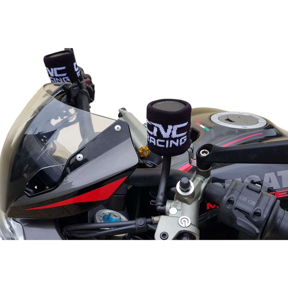 COVER ELASTICA SERBATOIO FLUIDI FRENO FRIZIONE SEA02 CNC Racing Nero