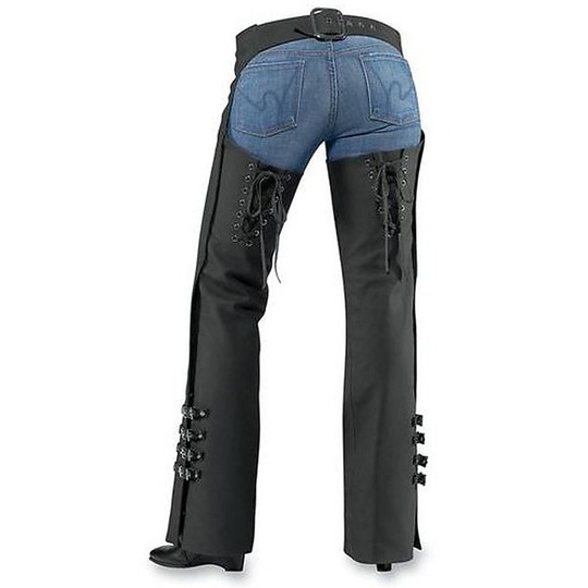Cover Pants Moto Leather Icon Lady Hella Black