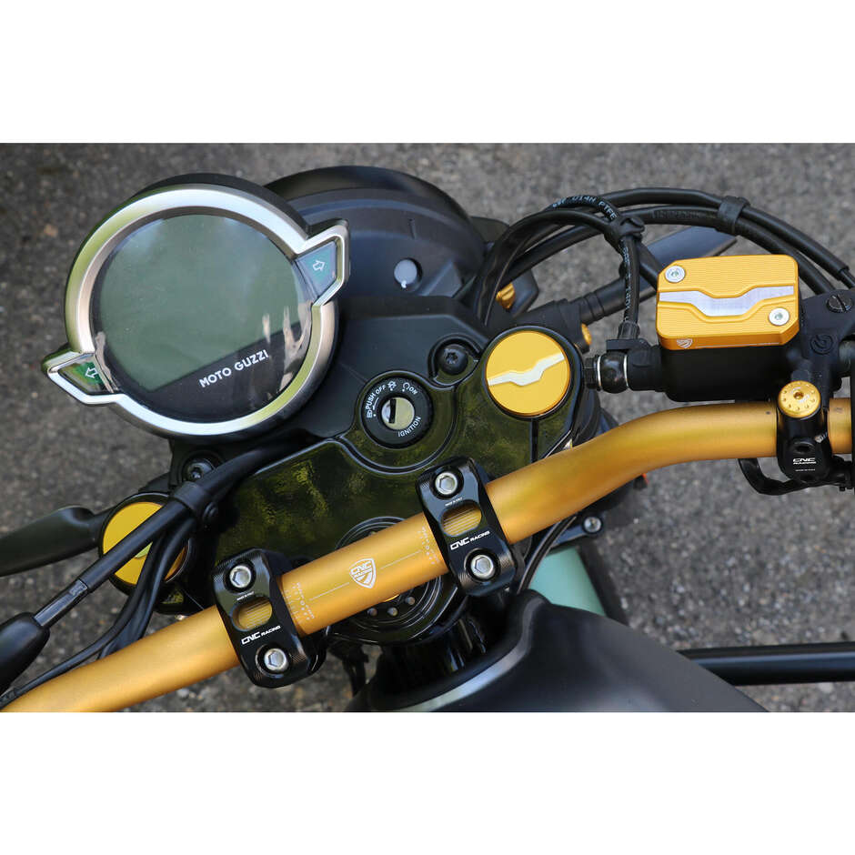 Cover tappo superiore forcella Moto Guzzi CNC Racing TE201 Oro