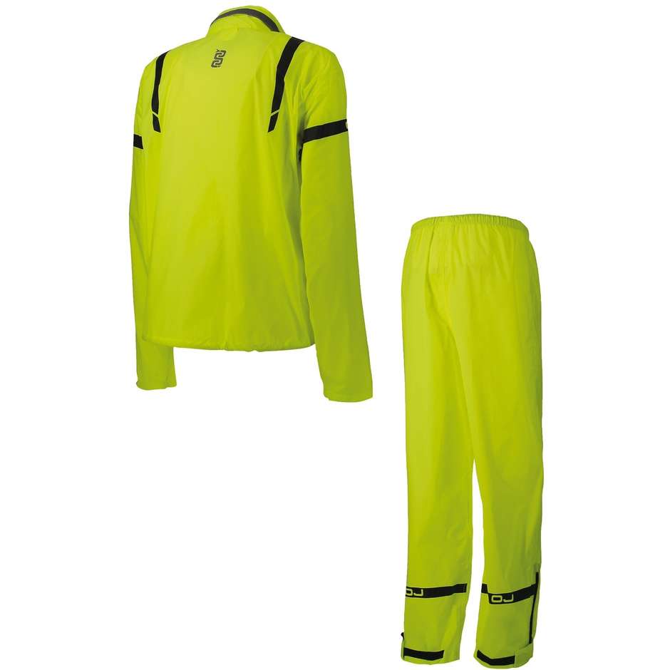 Coverall Raincoat 2 Pieces OJ Complete Compact Fluorescent Yellow