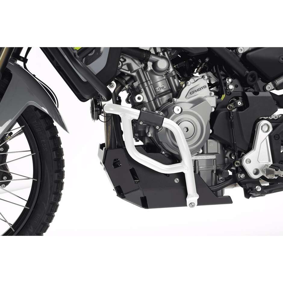 Crash Bar Isotta Lower Aluminum CF MOTO MT 450 2024 White