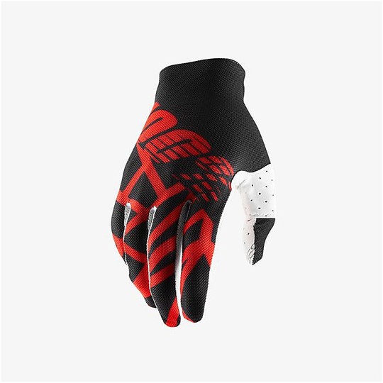 Cross Enduro 100% CELIUM 2 Black Red White Gloves