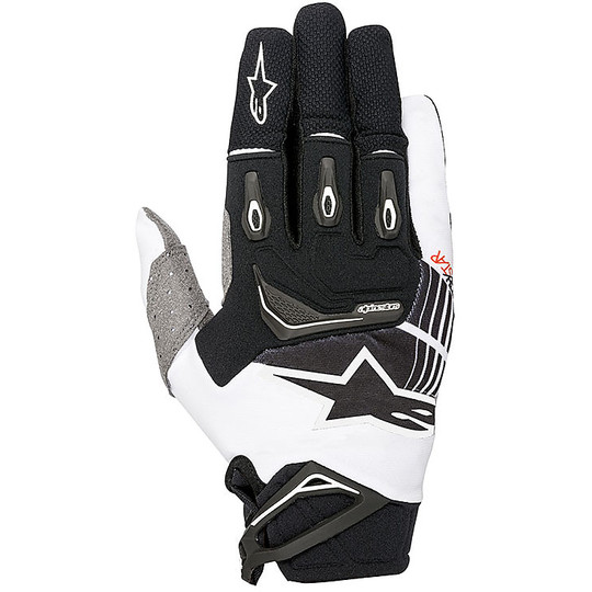 Cross Enduro Alpine Motorcycle Gloves Alpinestars New Techstar Black / White