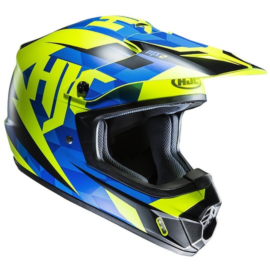 Cross Enduro casque de moto HJC CS-MX II Dakota MC2SF bleu jaune