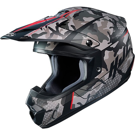 Cross Enduro casque de moto HJC CS-MX II Sapir MC1SF noir rouge