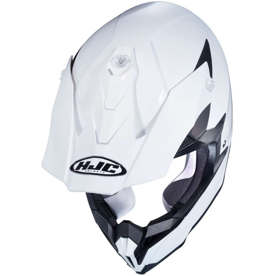Cross Enduro casque de moto HJC I50 Monocolor Blanc