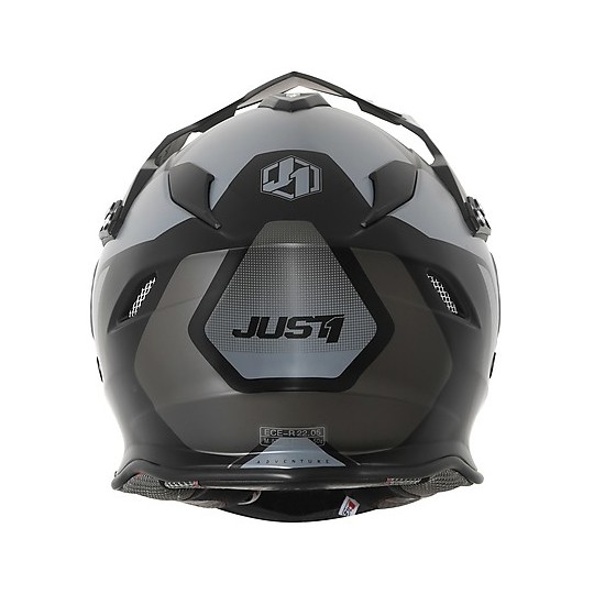 Cross Enduro Casque de moto Just1 J34 Pro TOUR Titanium Matt Black