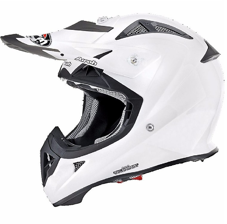 Casque Enfant Moto Cross Enduro Airoh WRAAP YOUTH Smile Rouge Mat