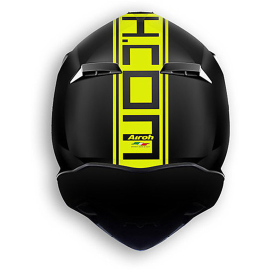 Cross Enduro casque de moto Terminator 2.1 Com jaune mat