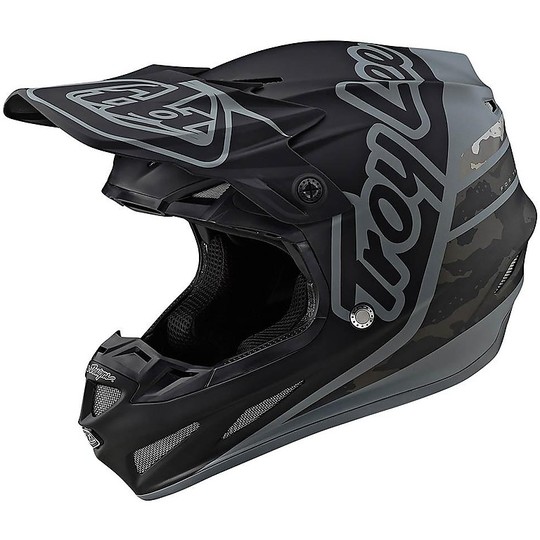 Cross Enduro Casque de moto Troy Lee Design SE4 Composite SILHOUETTE Black Camo