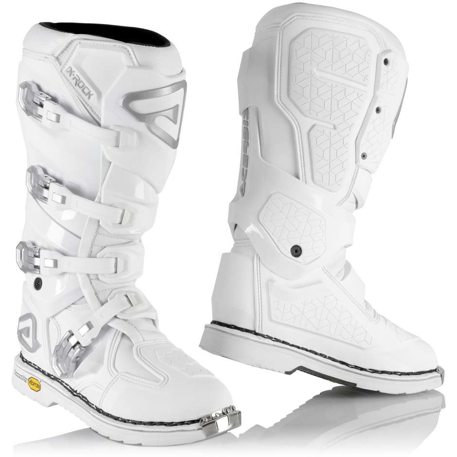 Cross Enduro CE Acerbis X-ROCK MM White Motorcycle Boots