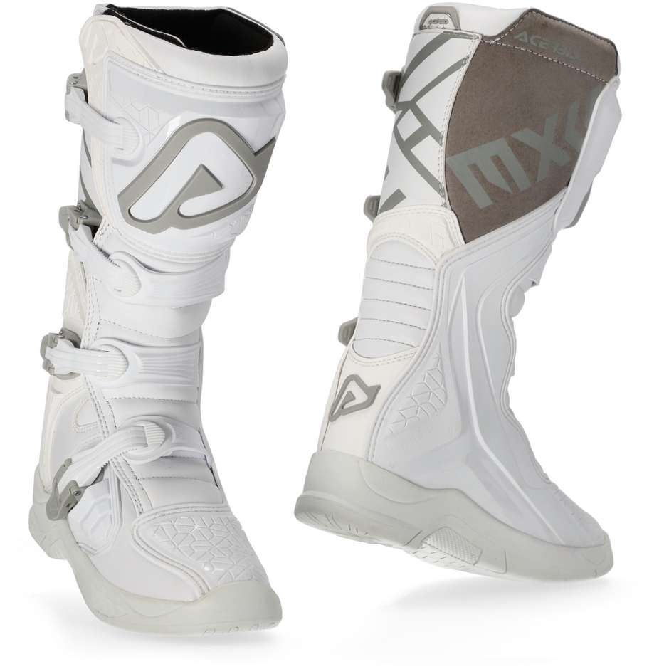 Cross Enduro CE Acerbis X-TEAM Motorcycle Boots White