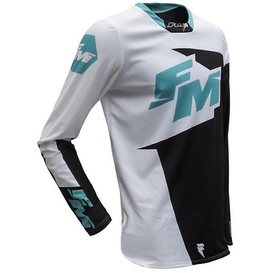 Cross Enduro Fm racing jersey X26 EXAGON 007 Turquoise White