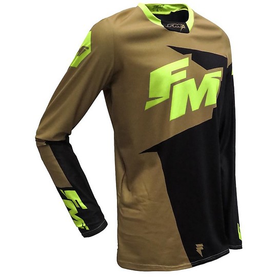 Cross Enduro Fm racing jersey X26 EXAGON 015 Fluo Yellow Gold
