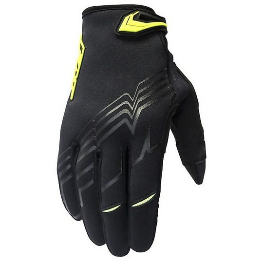Cross Enduro Fm Racing Motorcycle Gloves NEO EN Black Yellow