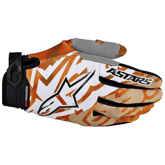 Cross Enduro Gants Moto Alpinestars Racer Glove 41 Orange Noir
