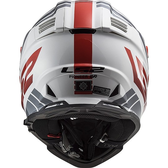 Cross Enduro Helmet Off Road Moto Ls2 MX436 PIONEER EVO Evolve Red White