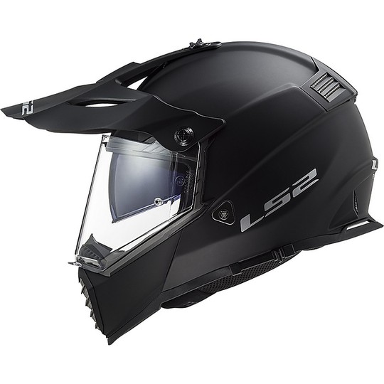Cross Enduro Helmet Off Road Moto Ls2 MX436 PIONEER EVO Solid Matt Black