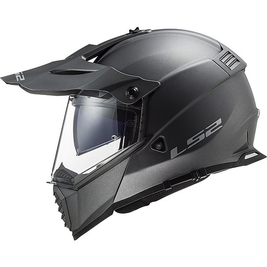 Cross Enduro Helmet Off Road Moto Ls2 MX436 PIONEER EVO Solid Titanium