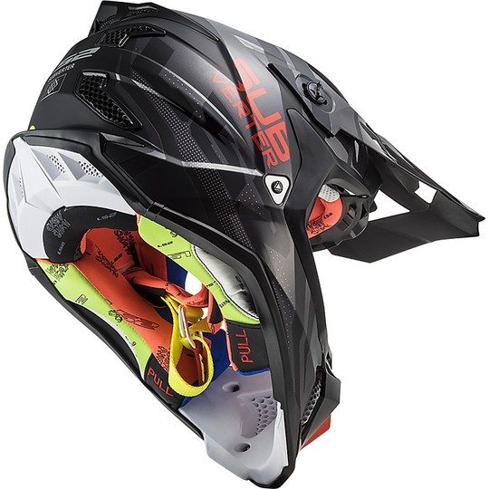 Cross Enduro Helmet Off Road Moto Ls2 MX470 SUBVERTER Troop Black Matt Red
