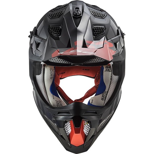Cross Enduro Helmet Off Road Moto Ls2 MX470 SUBVERTER Troop Black Matt Red