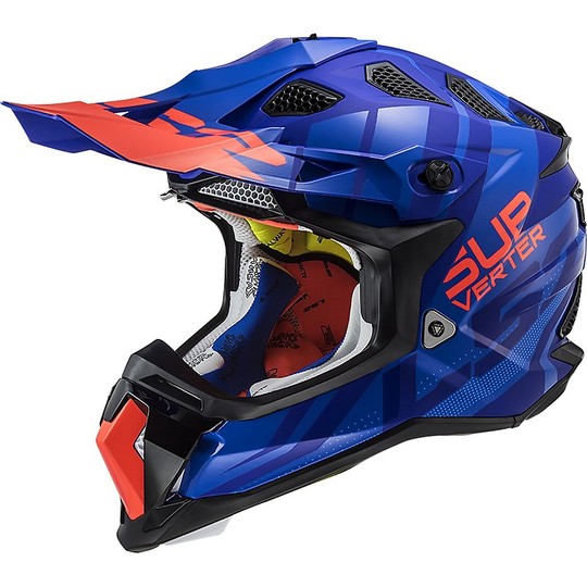 Cross Enduro Helmet Off Road Moto Ls2 MX470 SUBVERTER Troop Blue Matt Orange