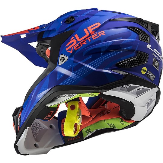Cross Enduro Helmet Off Road Moto Ls2 MX470 SUBVERTER Troop Blue Matt Orange