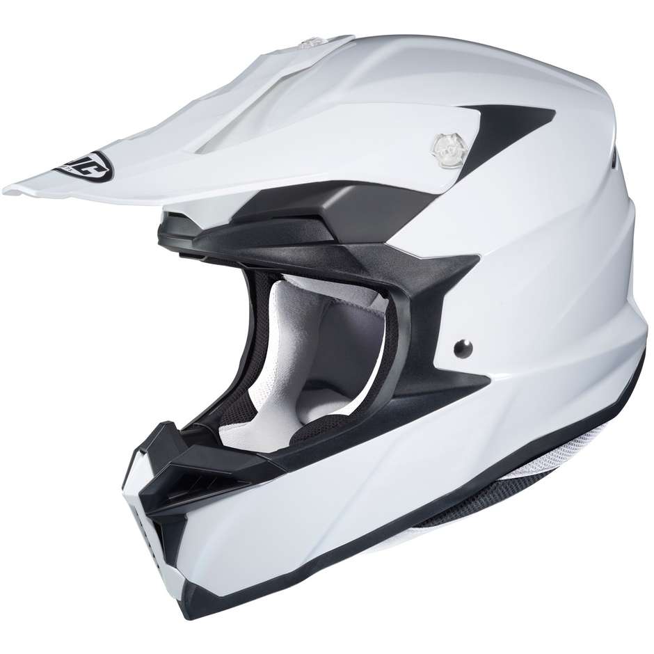 Cross Enduro HJC Helmet I50 Monocolore White