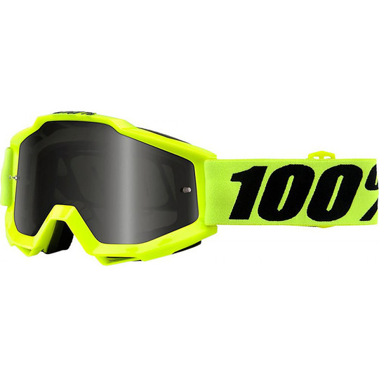 Cross Enduro Lunettes de moto 100% ACCURI Specials Fluo Yellow Sand