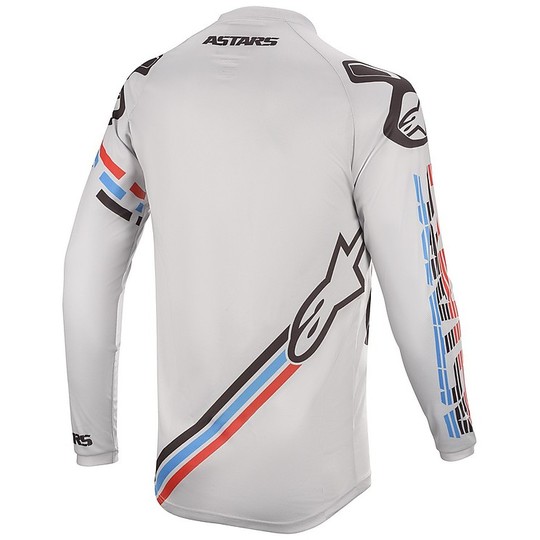 Cross Enduro Moto Alpinestars MX20 Racer Braap Gray Black Shirt