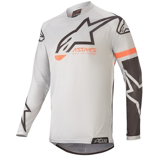 Cross Enduro Moto Alpinestars MX20 Racer Tech Compass Shirt Black Gray