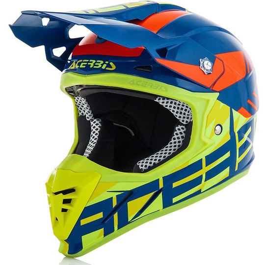Cross Enduro Moto Cross Helmet Acerbis Profile 3.0 S Yellow Fluo / Red