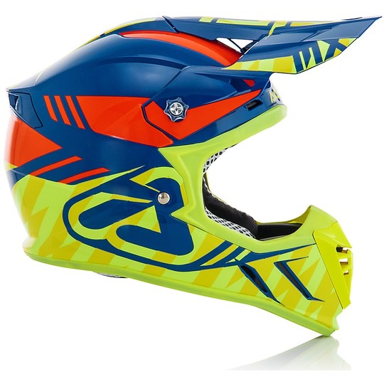 Cross Enduro Moto Cross Helmet Acerbis Profile 3.0 S Yellow Fluo / Red