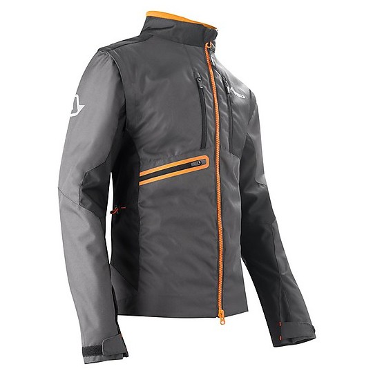 Cross Enduro Moto Crossover Jacket Acerbis Enduro Jacket Black / Orange Fluo